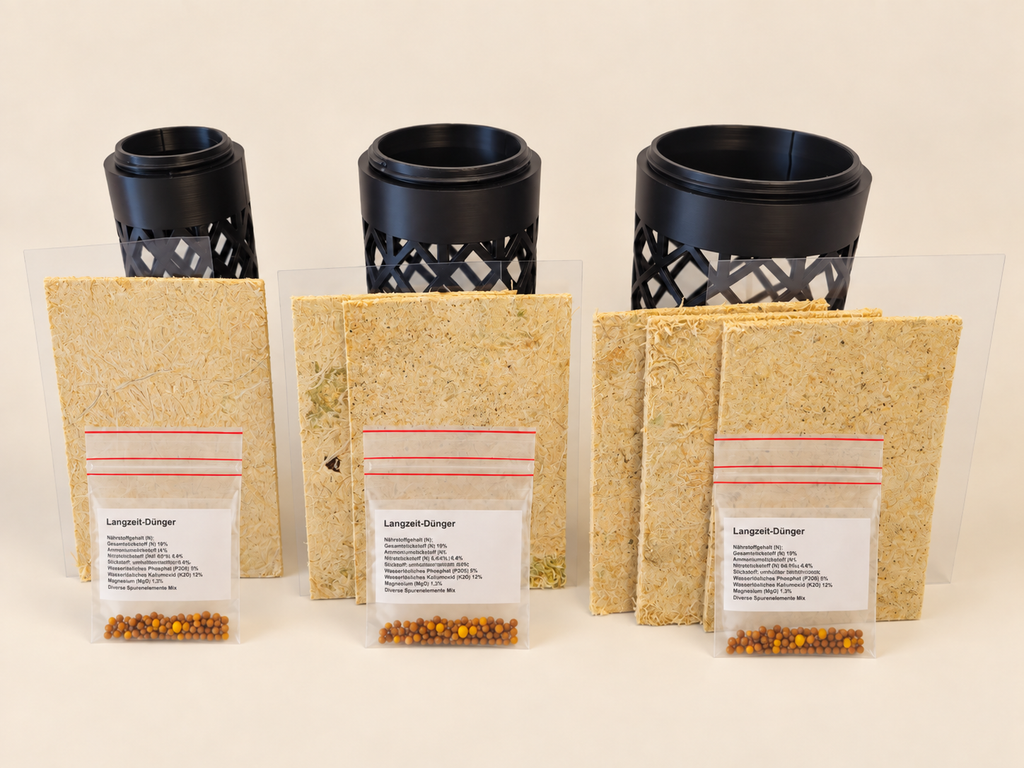 Erweiterungsmodul 10 cm Ø – mit Sphagnum, Einlegefolie & Langzeitdünger